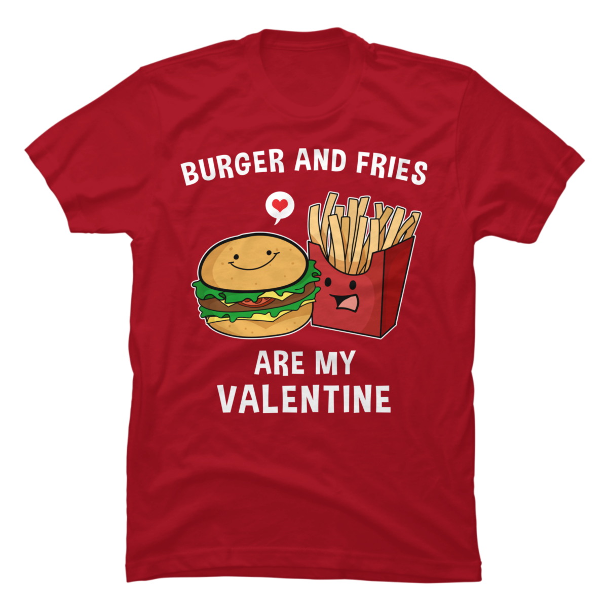 burger and fries shirt